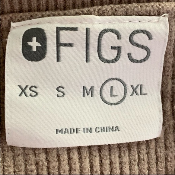 Figs | Khaki Tan Ribbed Pullover Sweater - Picture 3 of 3